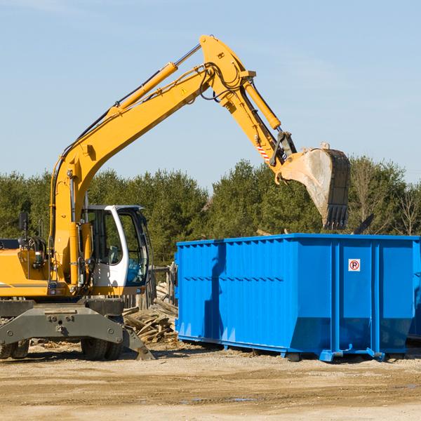 what size residential dumpster rentals are available in White GA